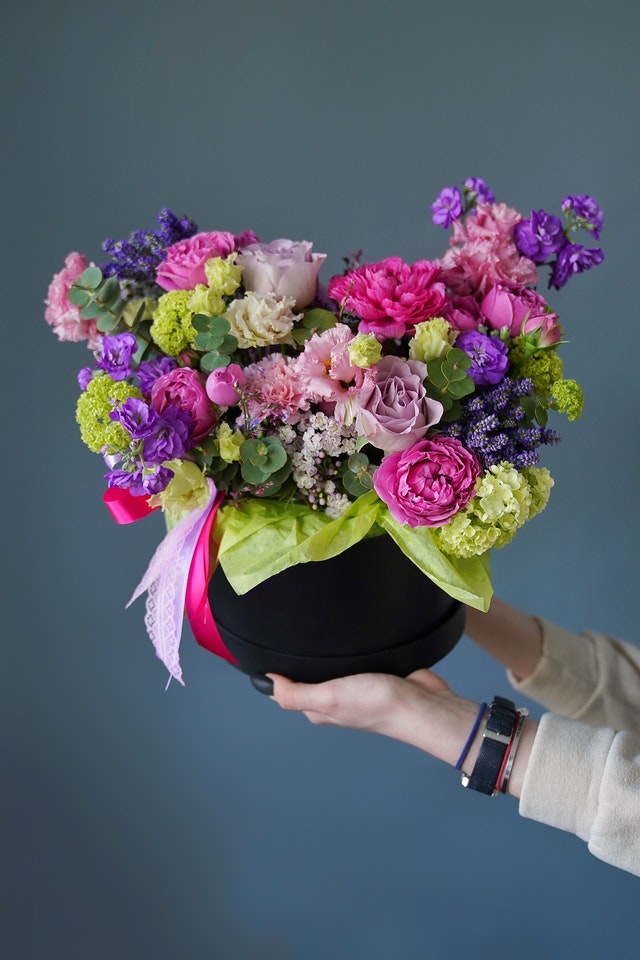 Colorful assorted flowers bouquet